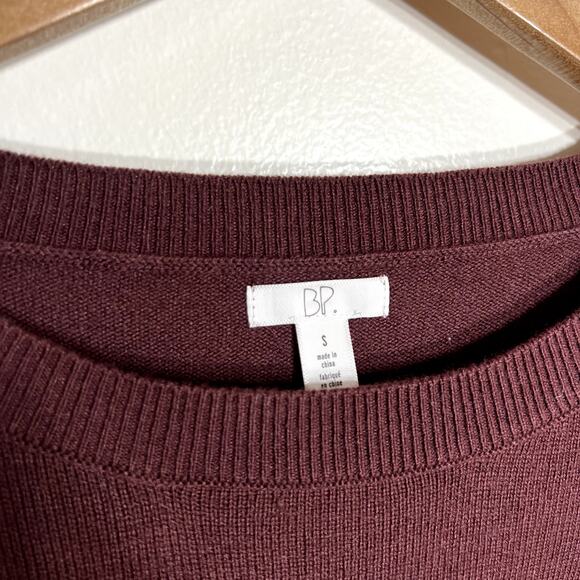 Maroon Crew Neck Sweater LAST CALL - Picture 2 of 4